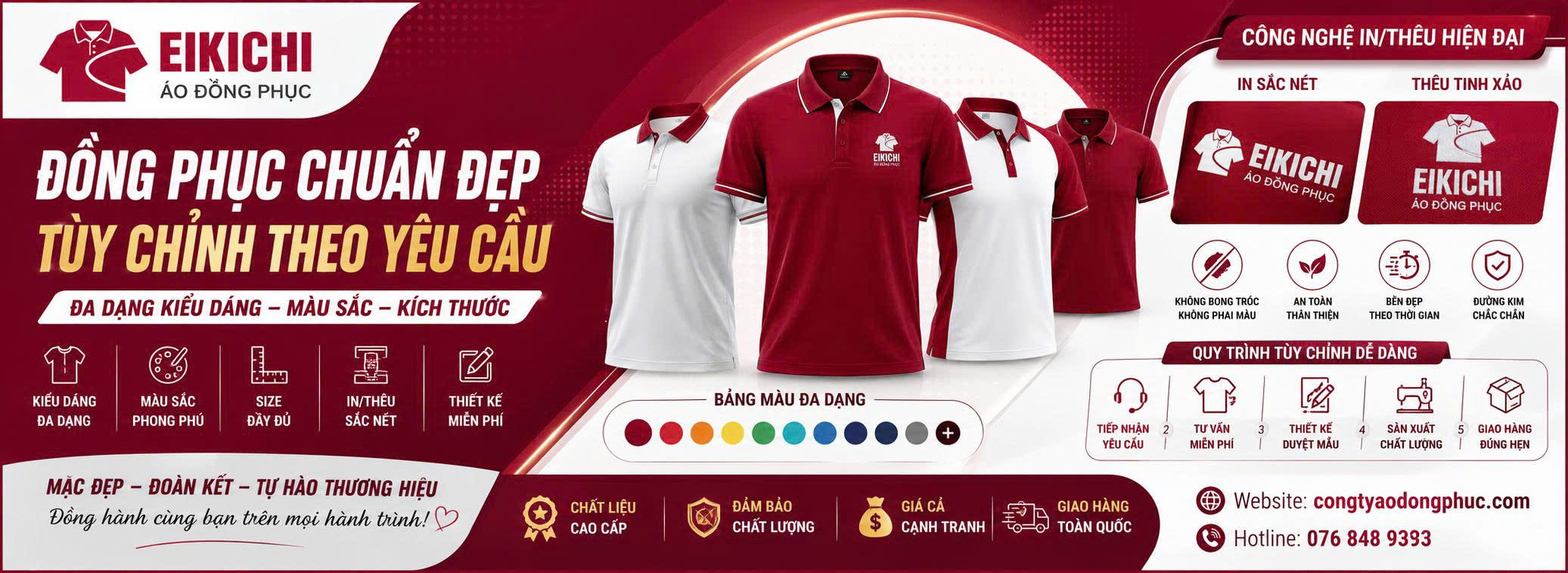 Xưởng may áo đồng phục Eikichi Việt Nam