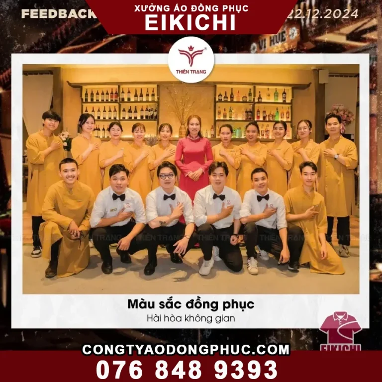 May Áo Đồng Phục Nhà Hàng Khách Sạn Đẹp Chuyên Nghiệp Eikichi