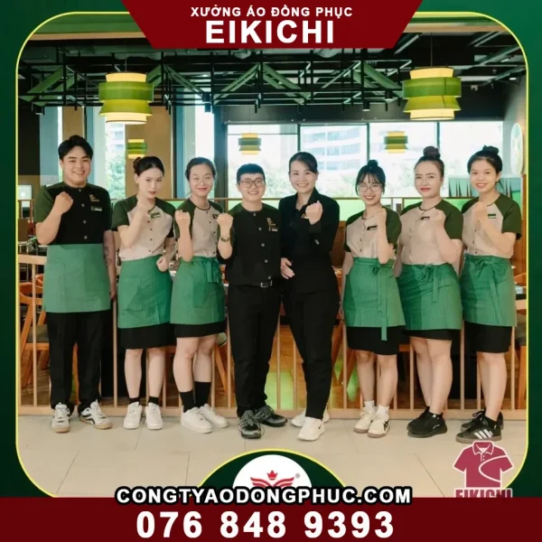 May Áo Đồng Phục Nhà Hàng Khách Sạn Đẹp Chuyên Nghiệp Eikichi