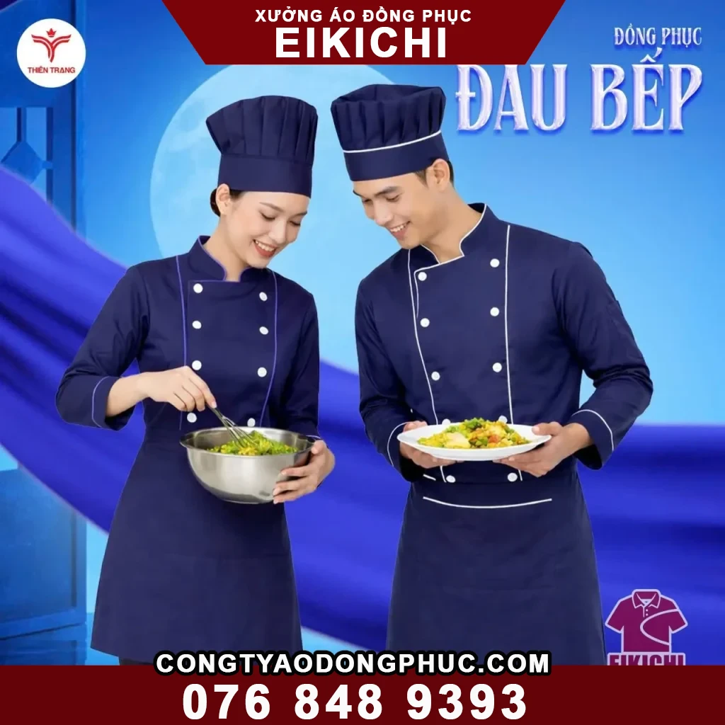 Đồng Phục Đầu Bếp Nhà Hàng Khách Sạn Chuyên Nghiệp