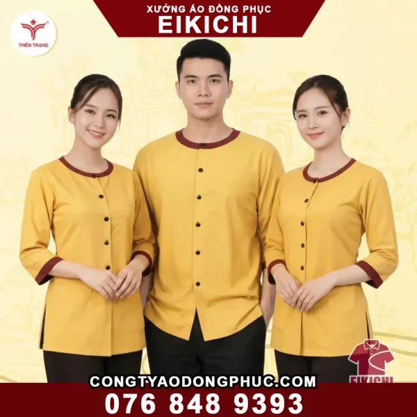 Thiết Kế Đồng Phục Nhà Hàng Khách Sạn Theo Yêu Cầu